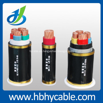 Cable de alimentación blindado 3.6 / 6kv 3 * 95mm2 Cu / XLPE / Cts / Sta / PVC